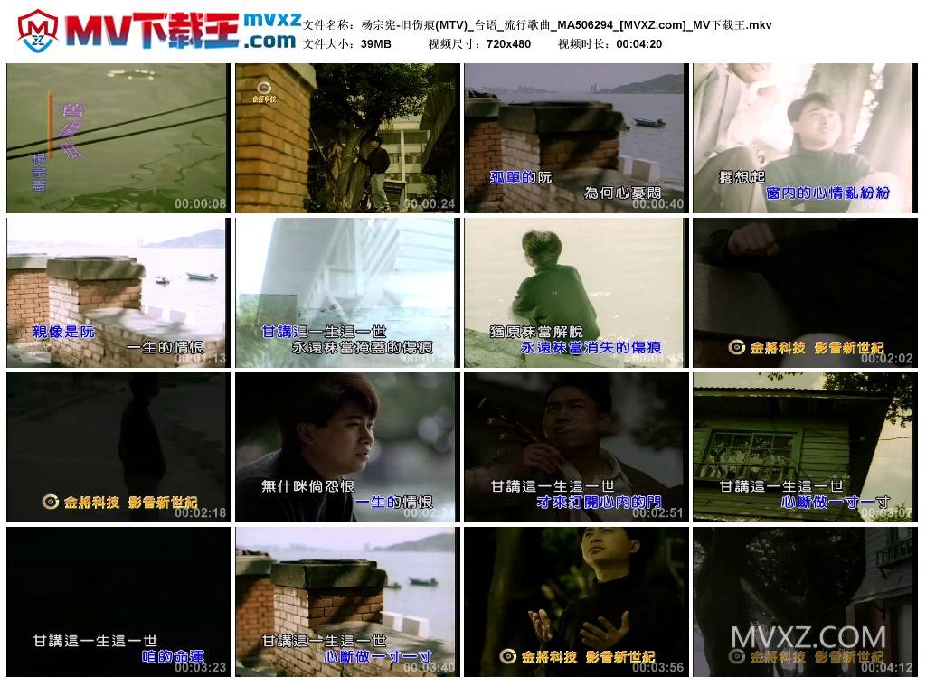 杨宗宪-旧伤痕(MTV)_台语_流行歌曲_MA506294